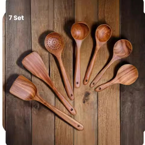Elevate Your Cooking Experience with Our Premium Wooden Spatula Kitchenware Set
