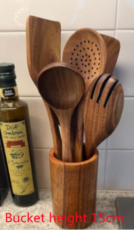 Elevate Your Cooking Experience with Our Premium Wooden Spatula Kitchenware Set