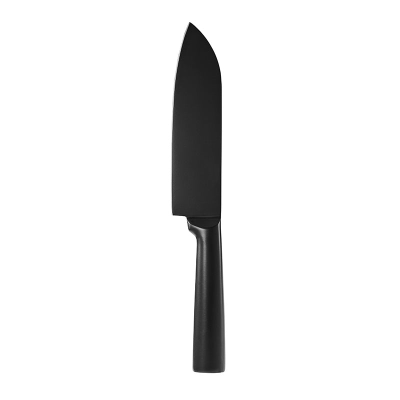 Elevate Your Culinary Skills with the Stainless Steel All-In-One Black Blade Non-Stick Kitchen Knife Set