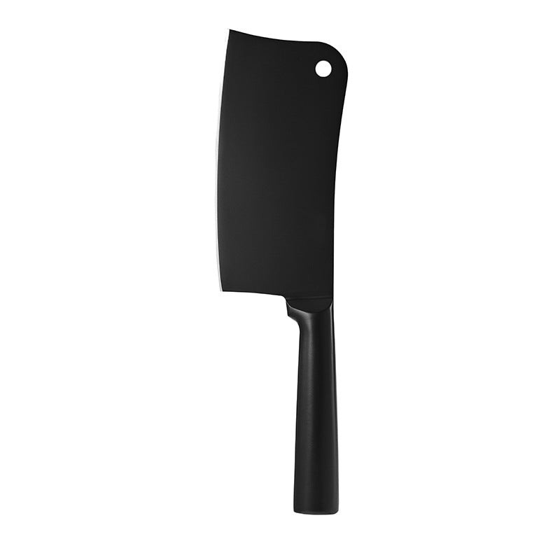 Elevate Your Culinary Skills with the Stainless Steel All-In-One Black Blade Non-Stick Kitchen Knife Set