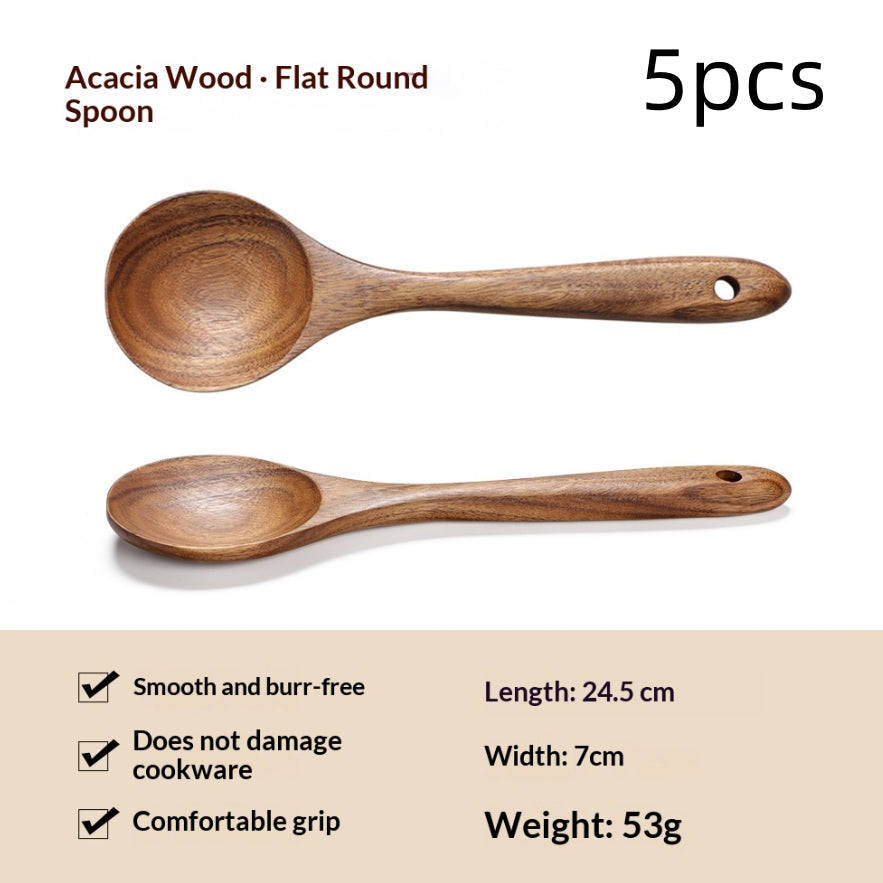 Elevate Your Cooking Experience with Our Premium Wooden Spatula Kitchenware Set
