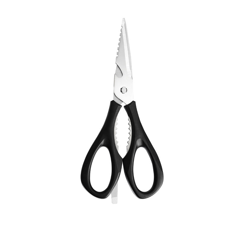 Elevate Your Culinary Skills with the Stainless Steel All-In-One Black Blade Non-Stick Kitchen Knife Set