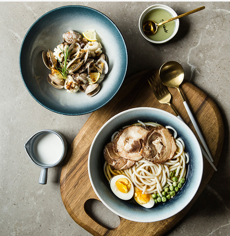 Elegant Japanese Ceramic Ramen Bowl for a Perfect Dining Experience